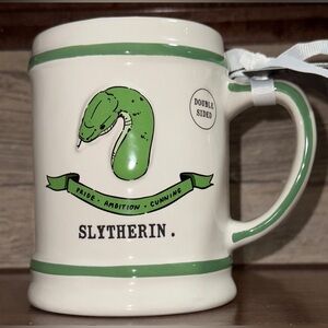Super Cute 🥰 Rae Dunn Harry Potter “SLYTHERIN” Serpent Mug Hogwarts - New